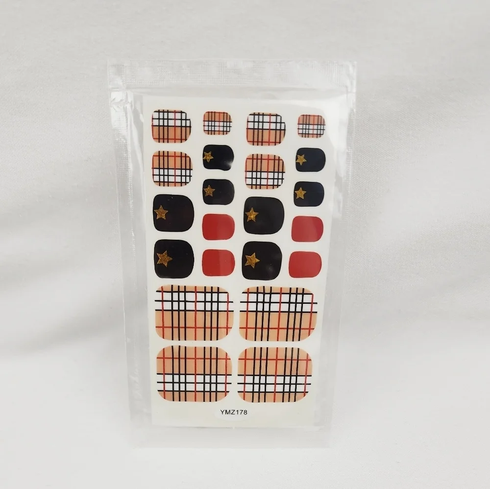Trendy Self Adhesive Toe  Nails Wrap